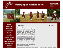 Tablet Screenshot of champagnewishesfarm.com